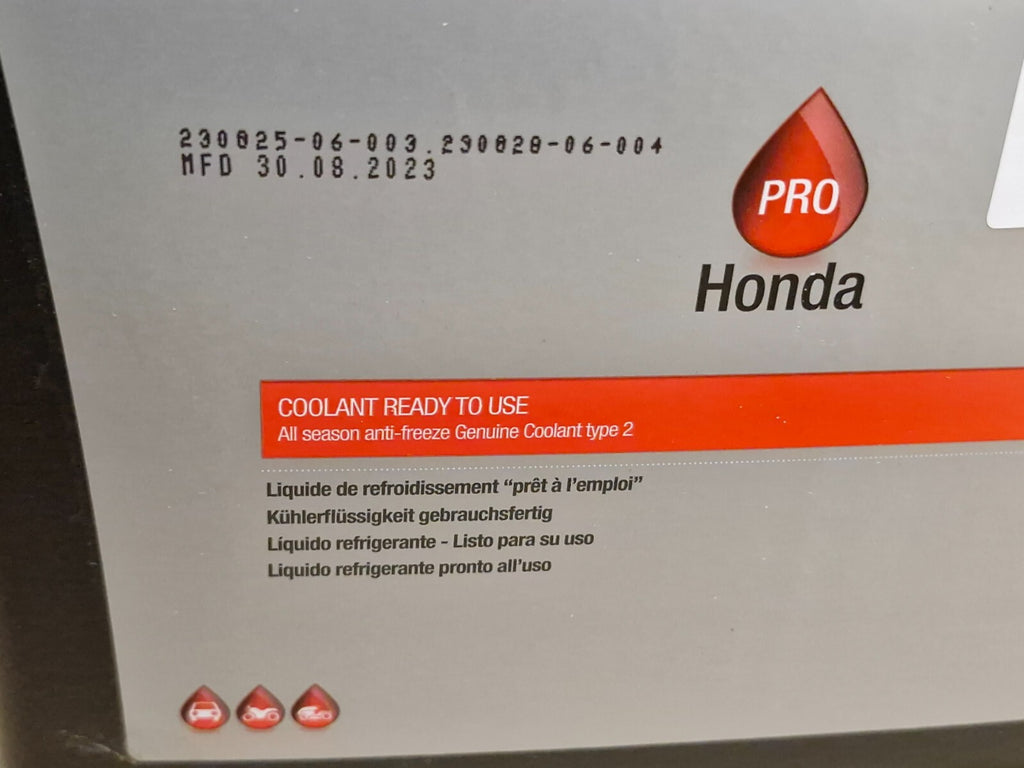 Honda Coolant Ready To Use Type 2 Coolant 08CLAG016S01 Genuine 5 litre NEW