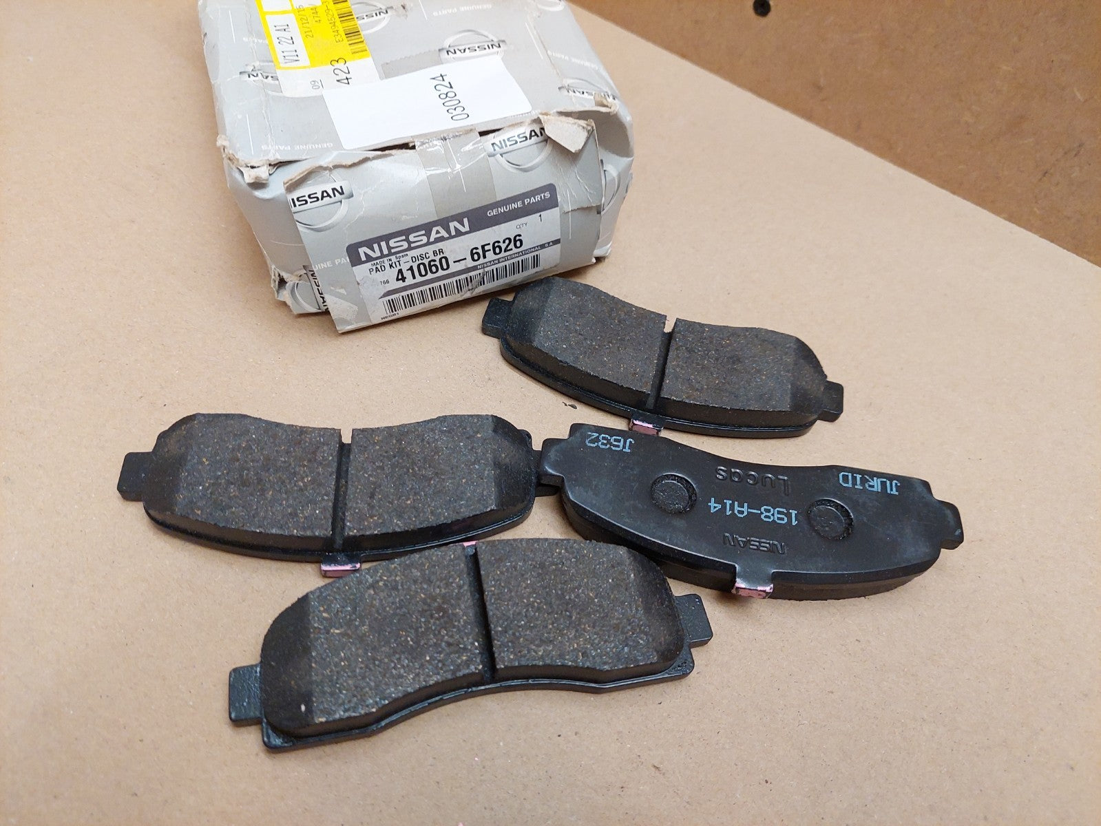 Nissan Micra K11 Mk2 Front Brake Pad Set 1992-2007 410606F626 Genuine NEW