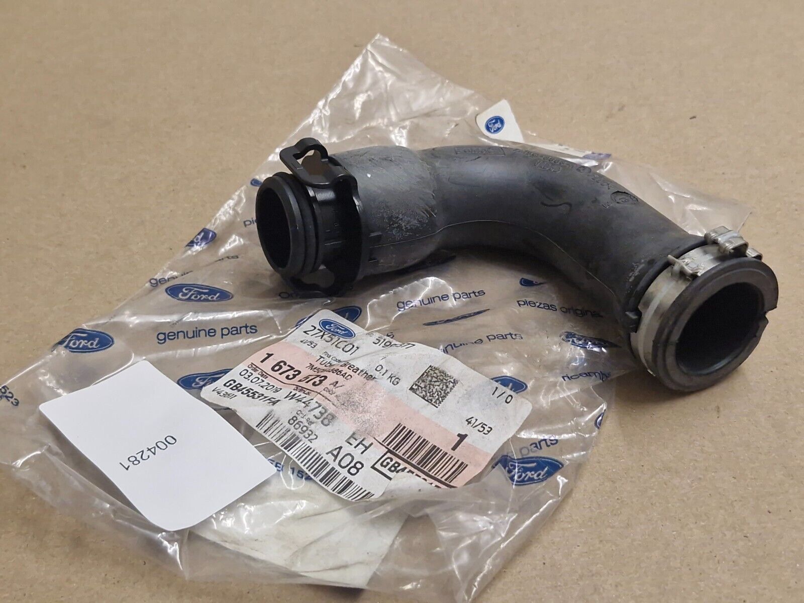 Genuine Ford Focus MK2 C-Max Air Box Breather Tube 1673573 NEW OEM