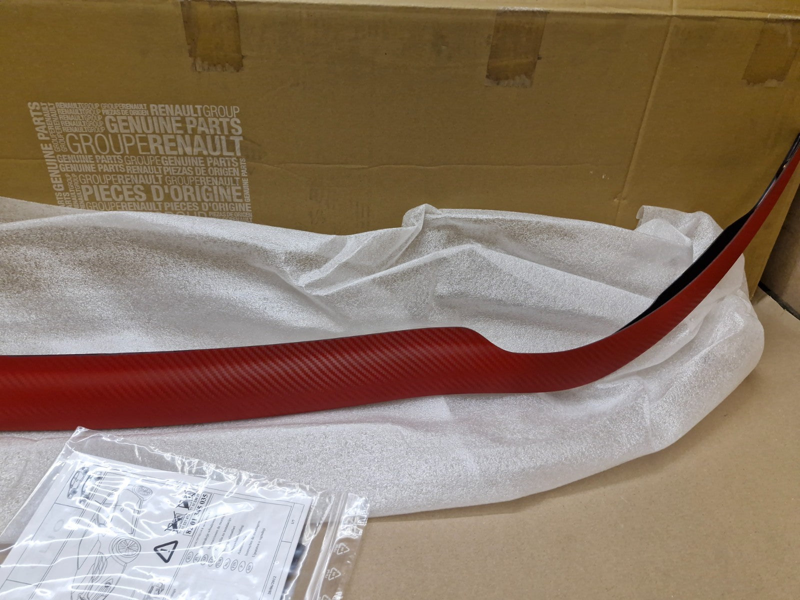 Renault Clio Mk4 Front Bumper Skirt Red 7711433842 Genuine NEW