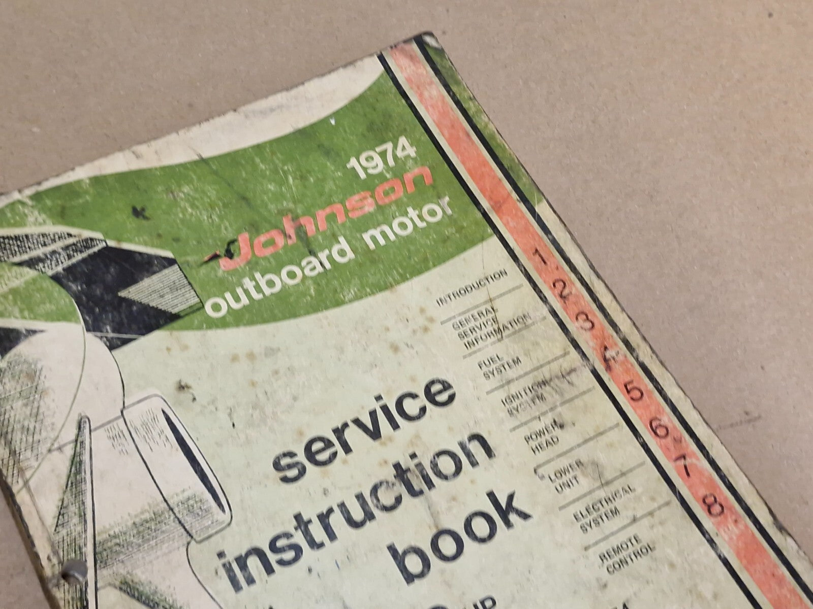 1974 Johnson Outboard 50 HP 50ES74 50ESL74 Service Instruction Book 8016308 USA