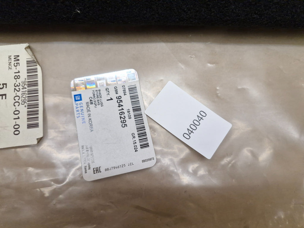 Vauxhall Viva Mk4 Parcel Shelf Black 2015-2021 95416295 Genuine NEW