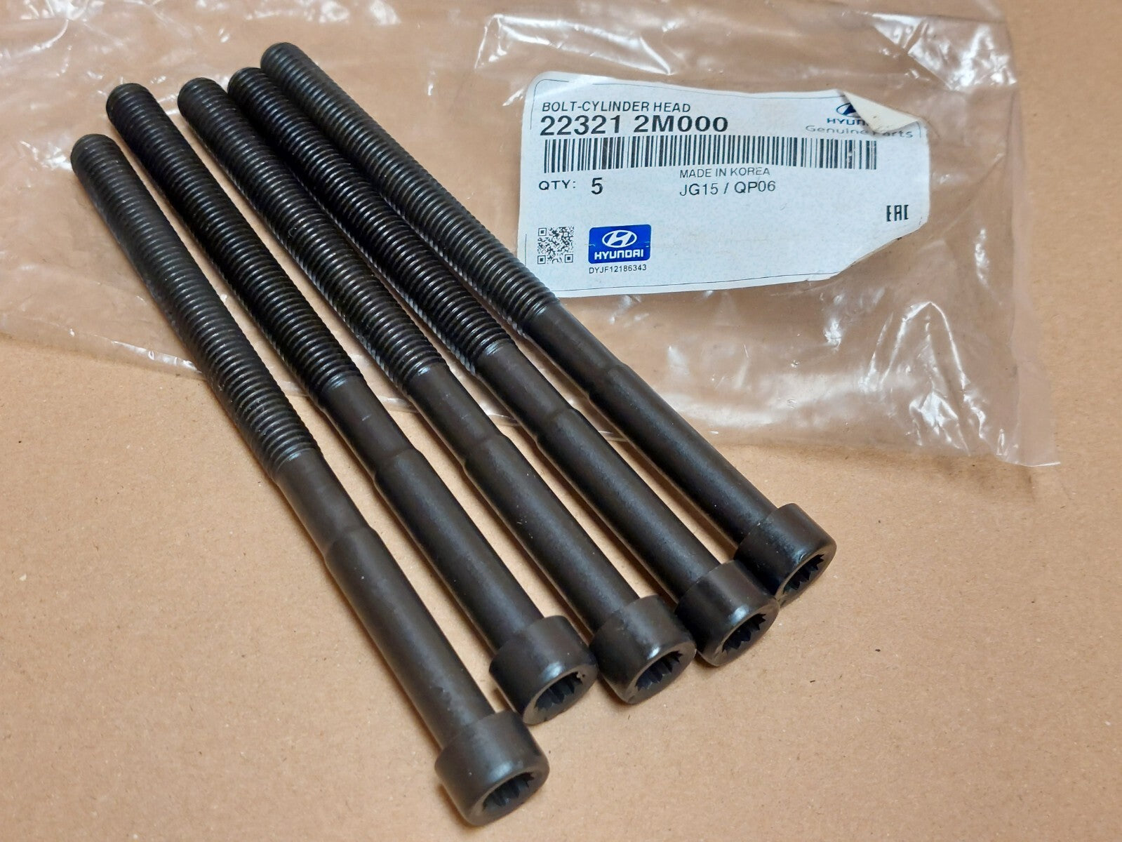 Kia Sportage NQ5 MK5 Cylinder Head Bolts 223212M000 Genuine NEW