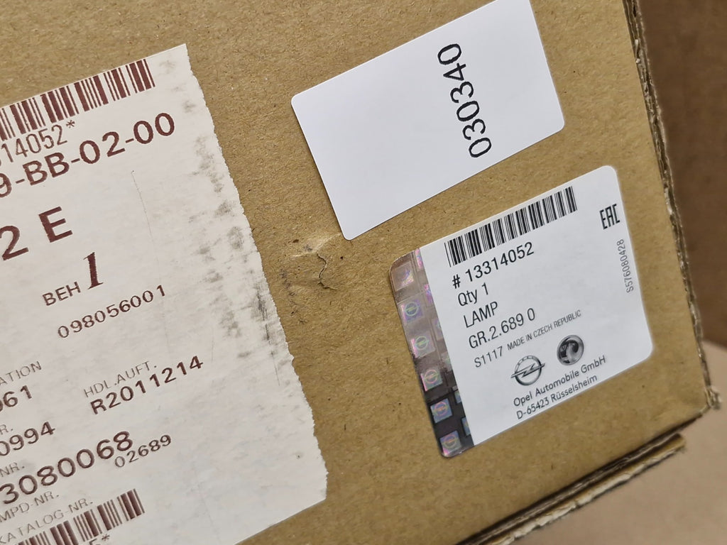 Vauxhall Astra J Rear Left Passenger Taillight 2009-2018 13314052 Genuine NEW