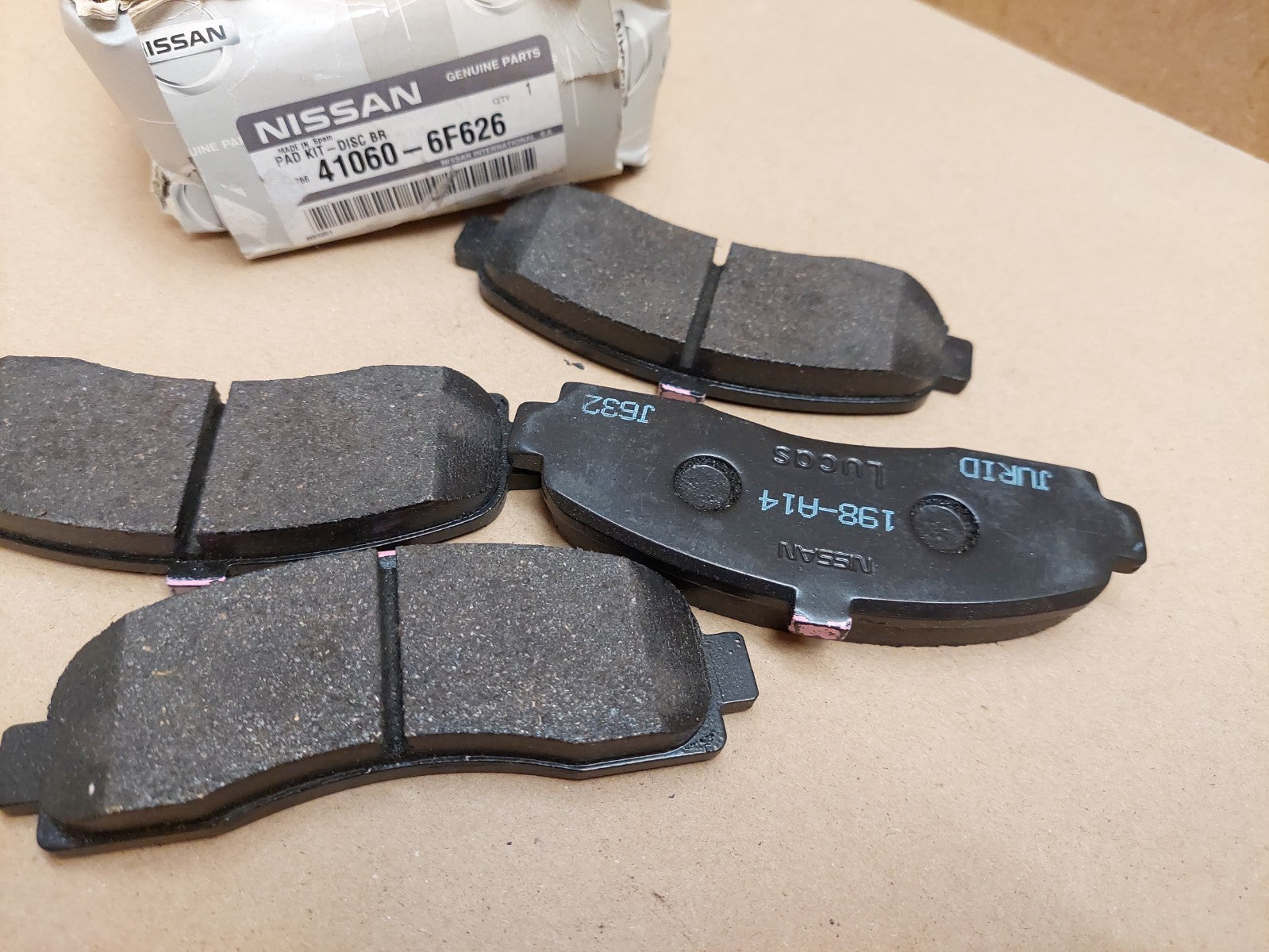 Nissan Micra K11 Mk2 Front Brake Pad Set 1992-2007 410606F626 Genuine NEW