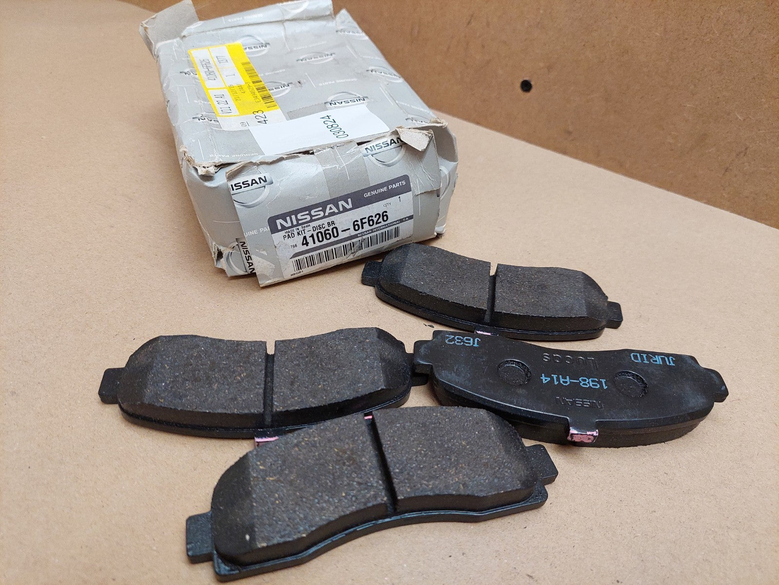 Nissan Micra K11 Mk2 Front Brake Pad Set 1992-2007 410606F626 Genuine NEW