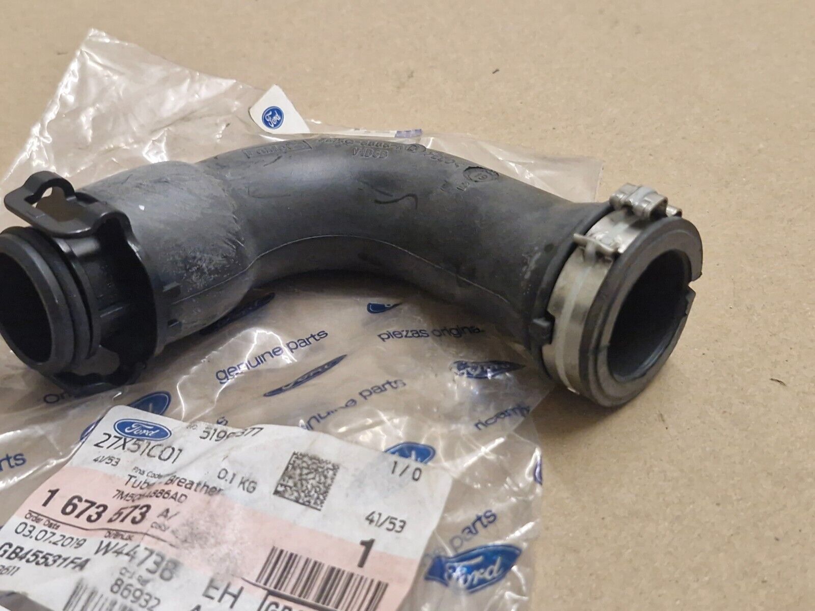 Genuine Ford Focus MK2 C-Max Air Box Breather Tube 1673573 NEW OEM