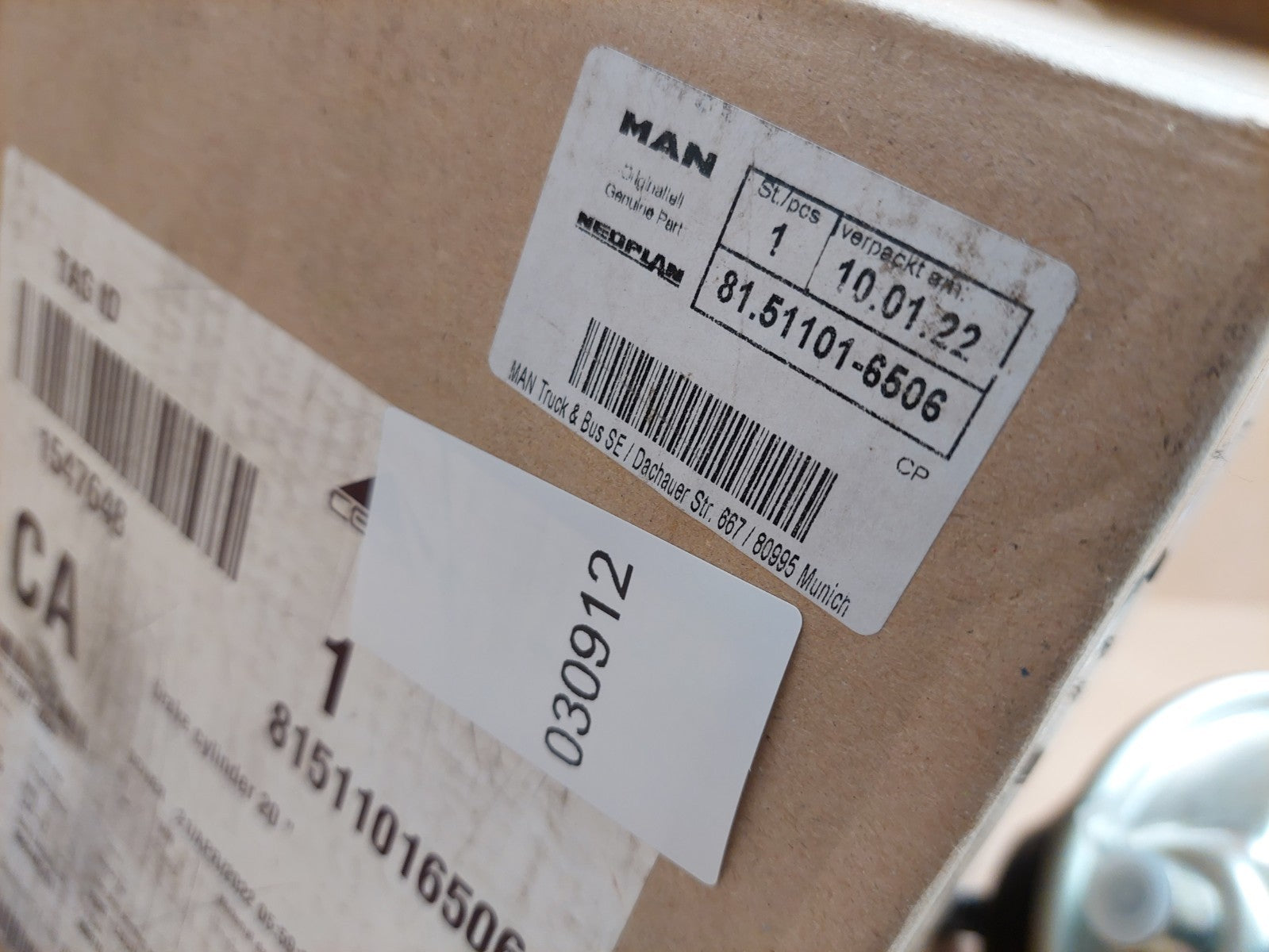 MAN Diaphragm Brake Cylinder 81511016506 81.51101-6506 Genuine NEW