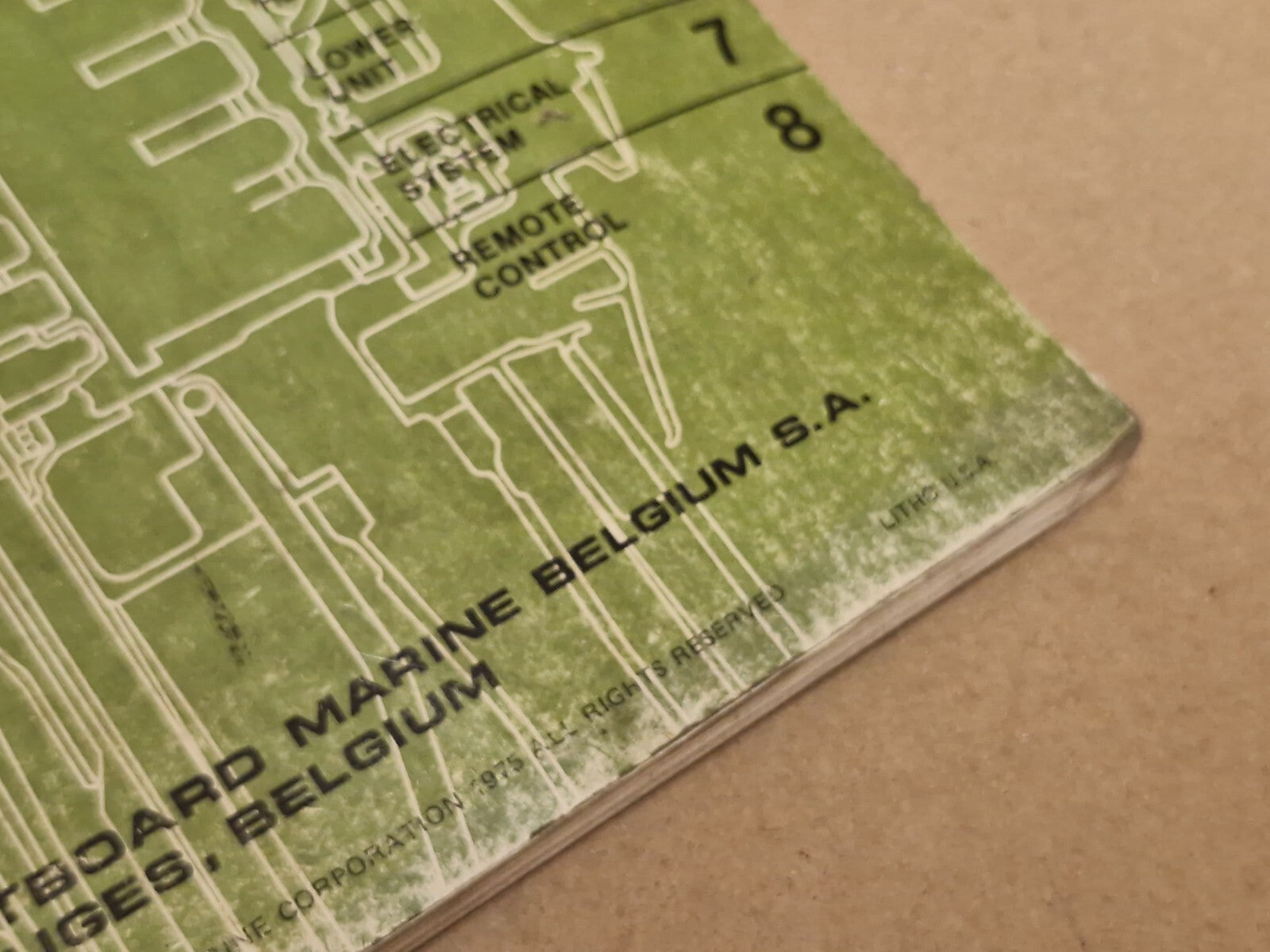 1976 Johnson Outboards 70HP 70EL76 Service Instruction Book 8016396 USA Used