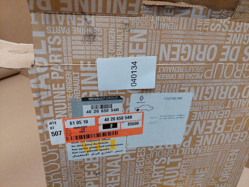 Dacia Logan Sandero Front brake Disc Mk1 Mk2 2013-on 402065054R Genuine