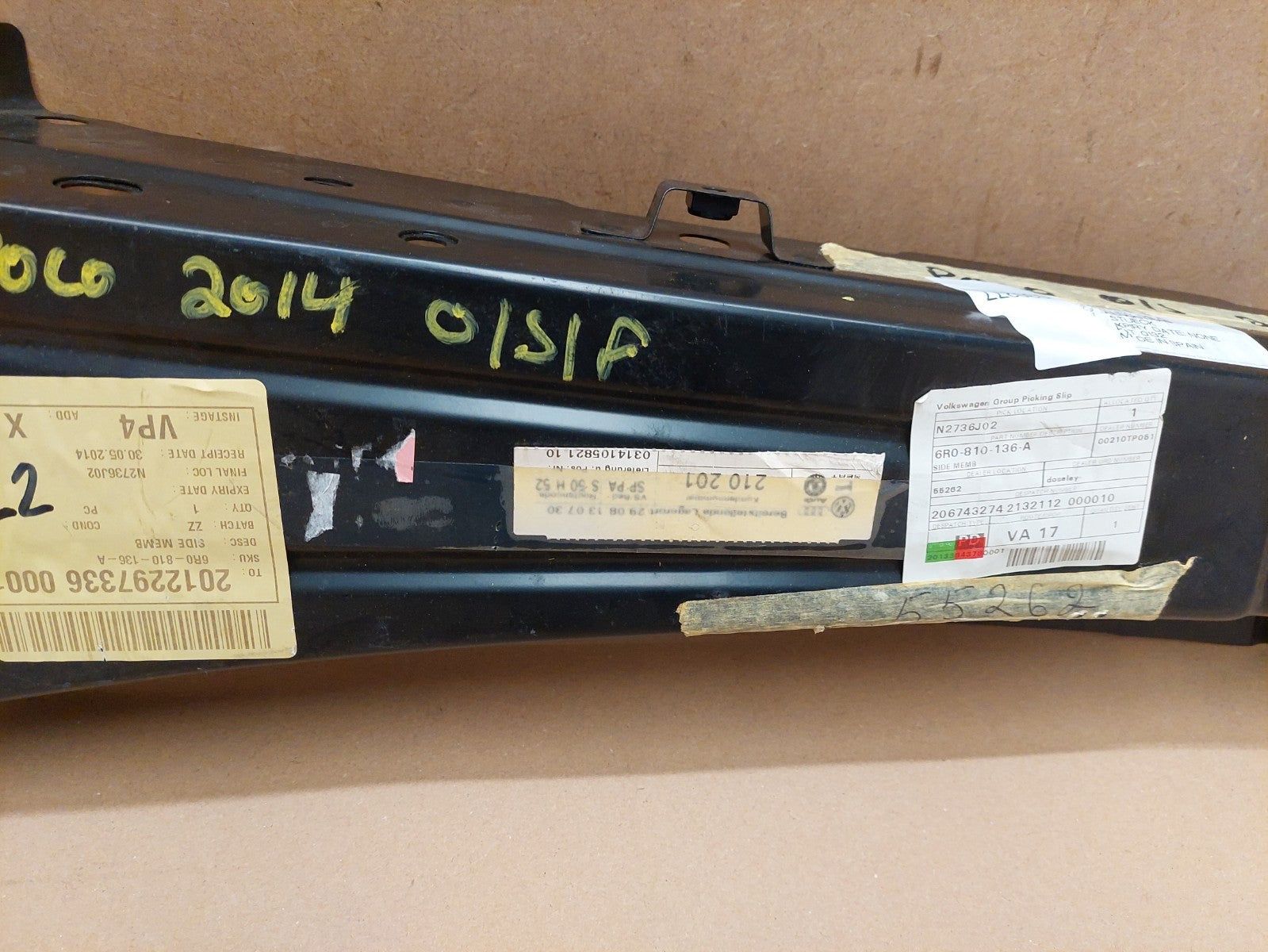 VW Polo Wheel Housing Side member 2010-2018 6R0810136A Genuine NEW