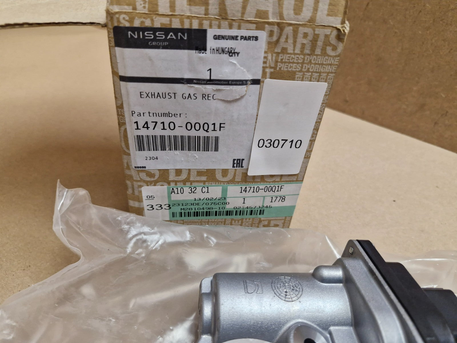 Nissan Juke F15 Micra K14 EGR Valve 1.5 dCi 1471000Q1F Genuine NEW