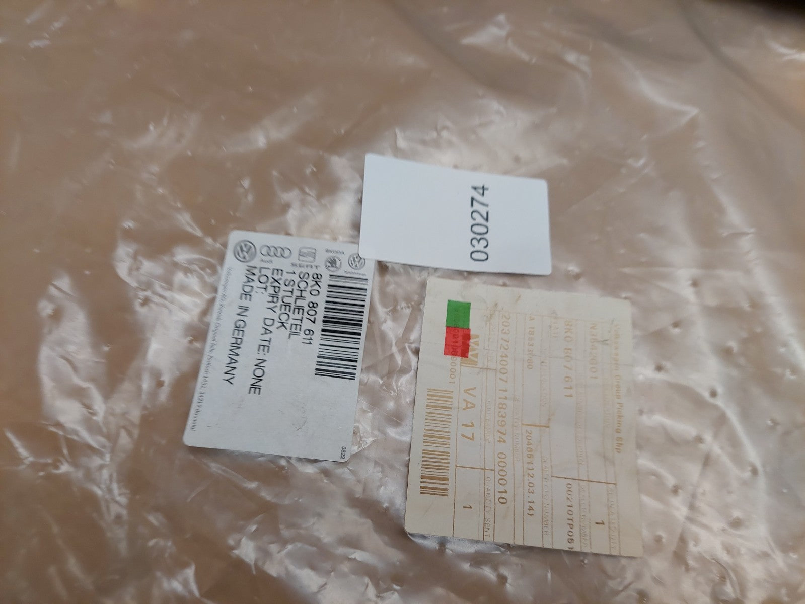 Audi A4 B8 Front Bumper Protection Plate 2007-2015 8K0807611 Genuine NEW