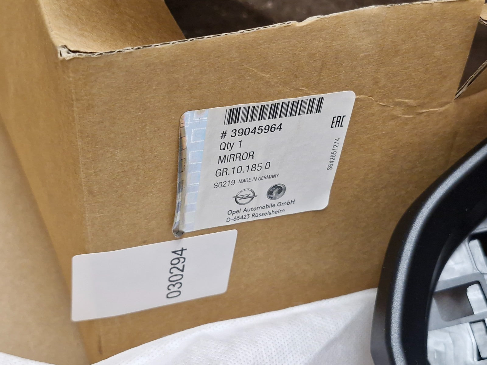 Vauxhall Adam  Mk1 N/S Passenger Door Wing Mirror 3dr 12-18 39045964 Genuine NEW