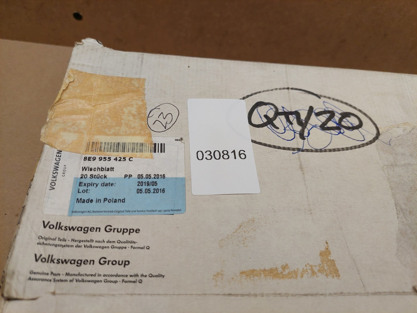 Audi A3 A4 S3 Rear Wiper Blade X23 8E9955425C GENUINE Multipack NEW