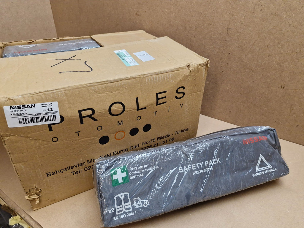 Nissan Warning Triangle First Aid Safety Pack X12  KE93000024 Genuine Bulk NEW