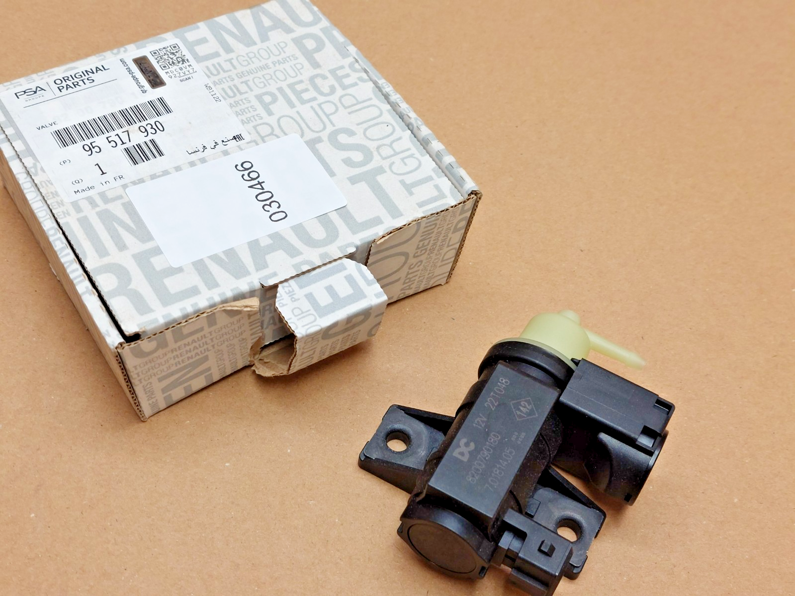 Renault 1.6 dCi Turbo Boost Solenoid valve 95517930 Genuine Duster Clio Trafic