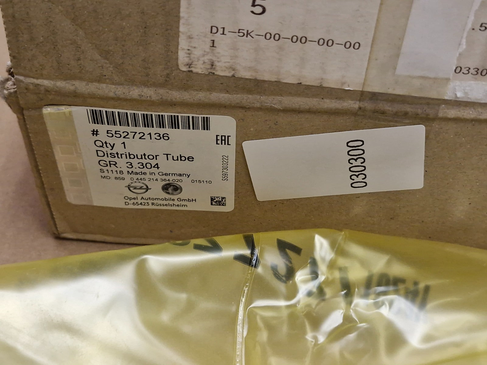 Vauxhall Corsa E Mk4 Fuel Injector Rail 1.3 CDTi 2014-on 55272136 Genuine NEW