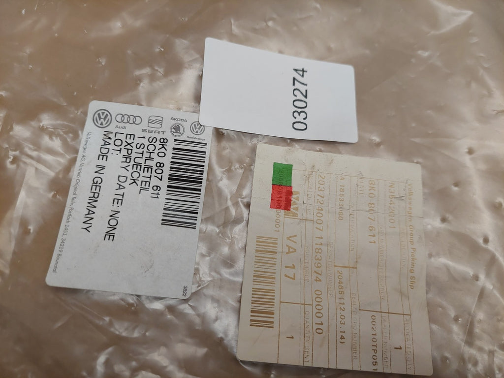 Audi A4 B8 Front Bumper Protection Plate 2007-2015 8K0807611 Genuine NEW