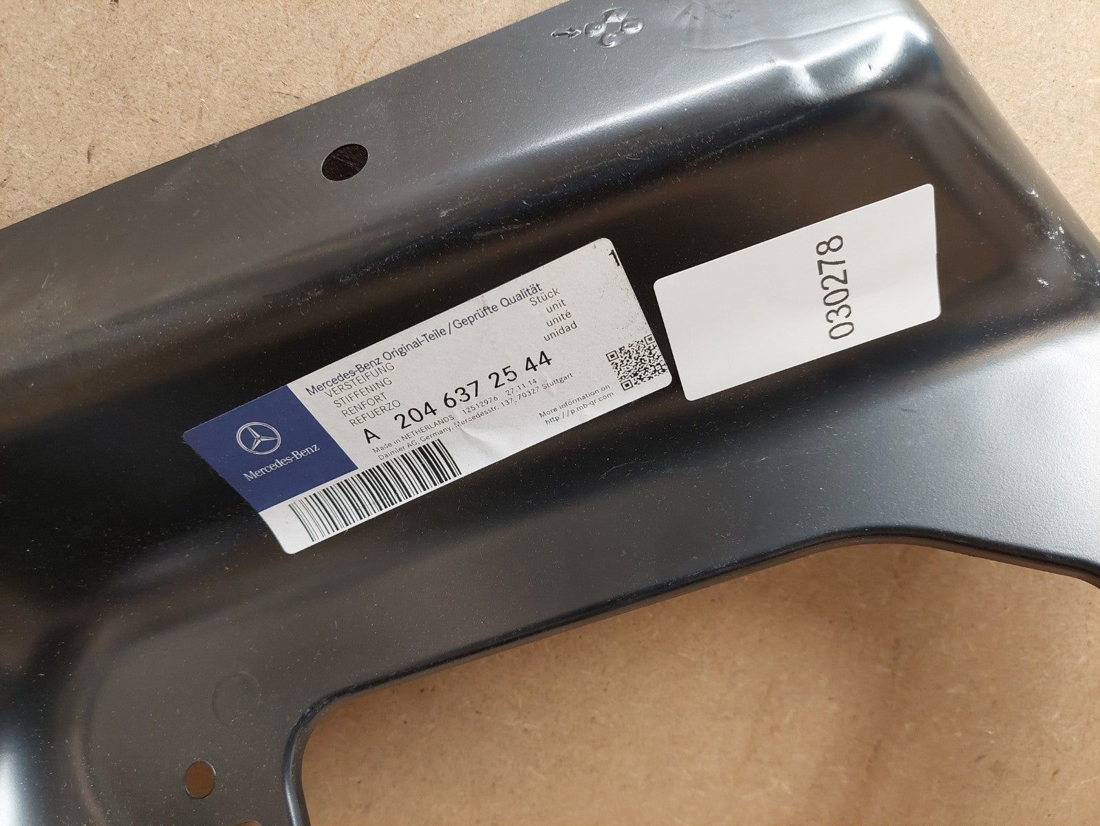 MERCEDES-BENZ C W204 Rear Left Fender Stiffening A2046372544 NEW GENUINE