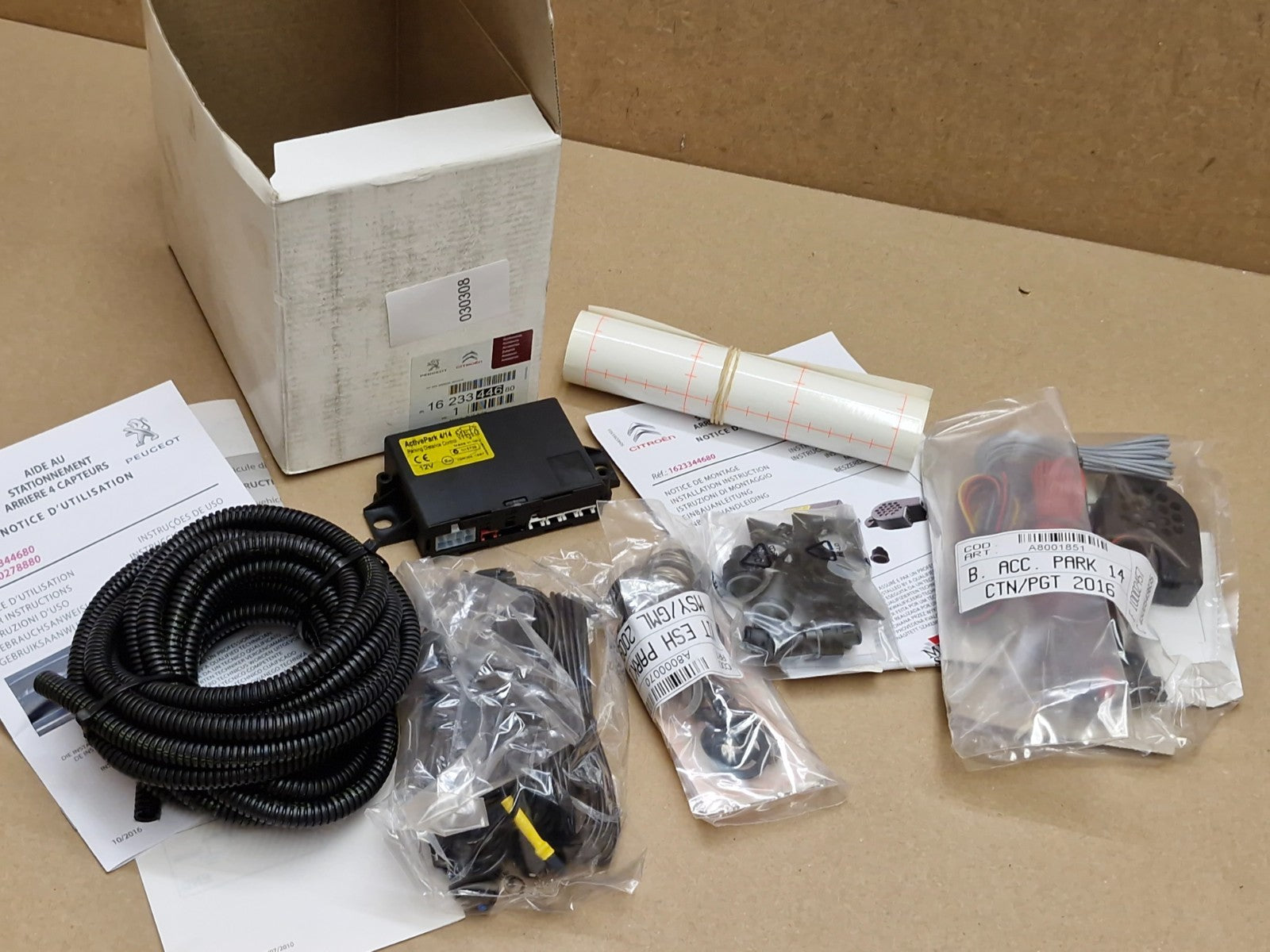 PSA Citroen Peugeot Parking Sensor Kit 1623344680 Genuine Jumpy Expert Cactus