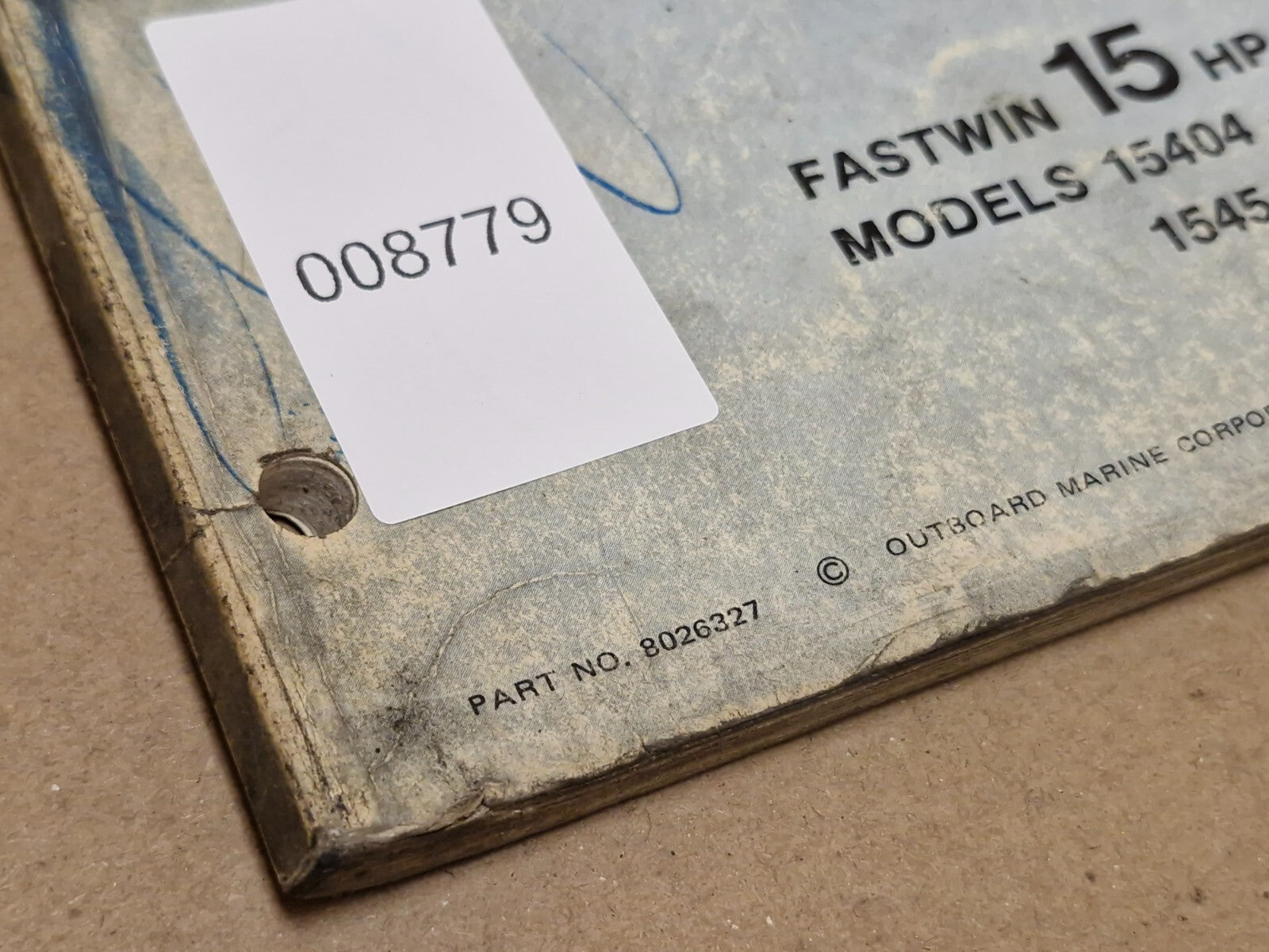 1974 Evinrude Service Instruction Book Fastwin 15HP 15404-15405 14545-15455 used