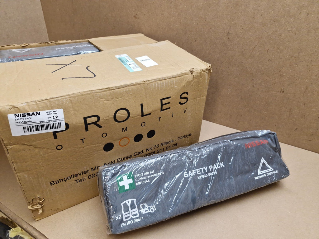 Nissan Warning Triangle First Aid Safety Pack X12  KE93000024 Genuine Bulk NEW