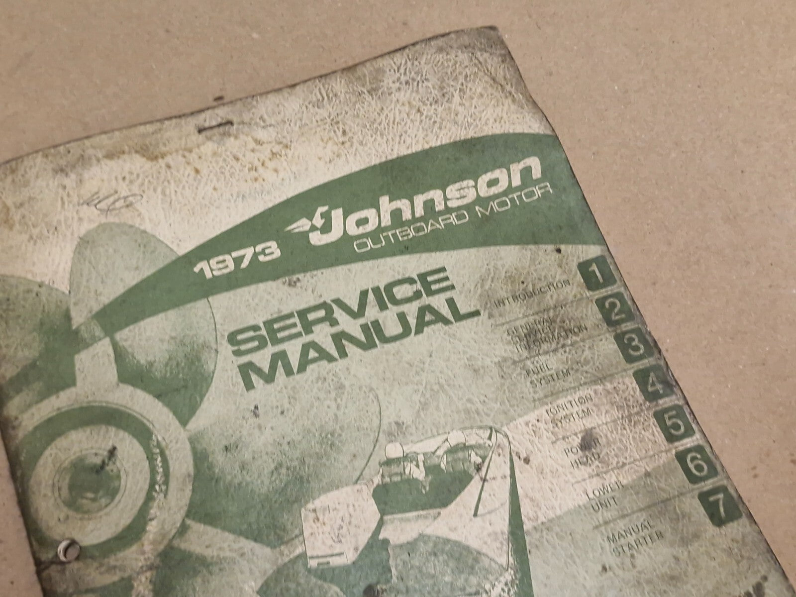 1973 Johnson Outboard 4HP 4W73 4R79 Service Manual Used Marine USA
