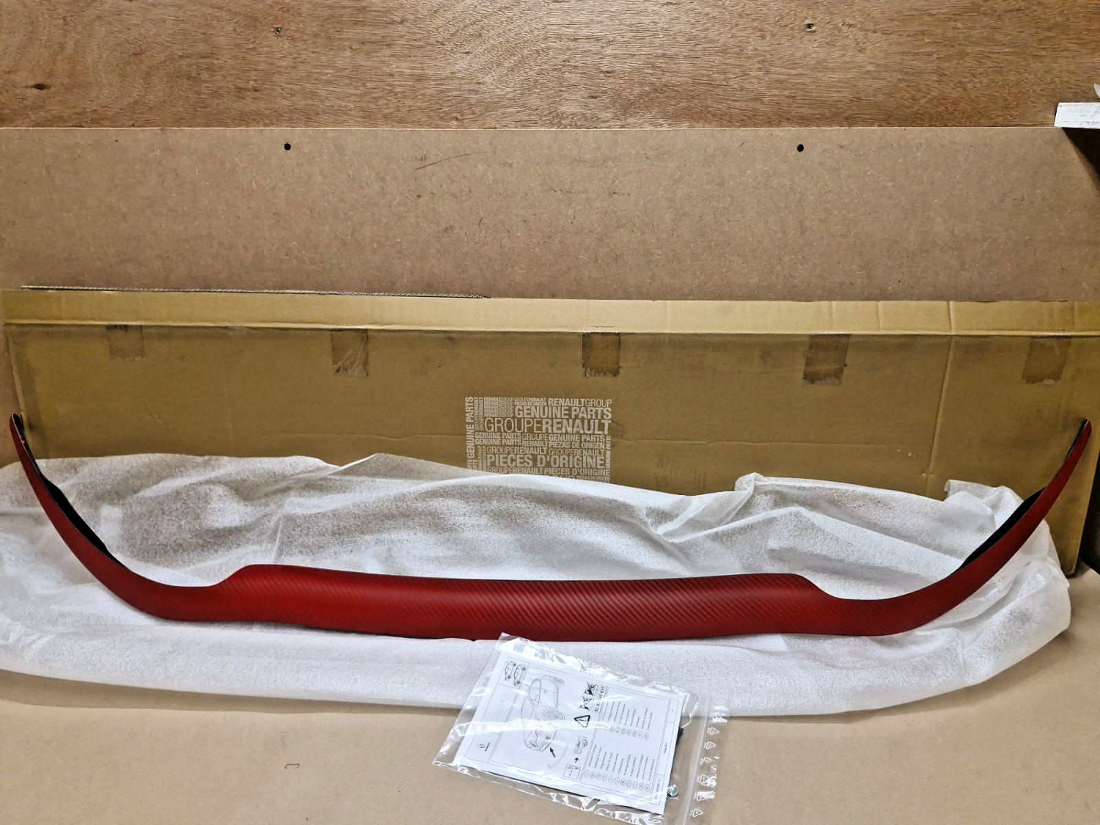 Renault Clio Mk4 Front Bumper Skirt Red 7711433842 Genuine NEW