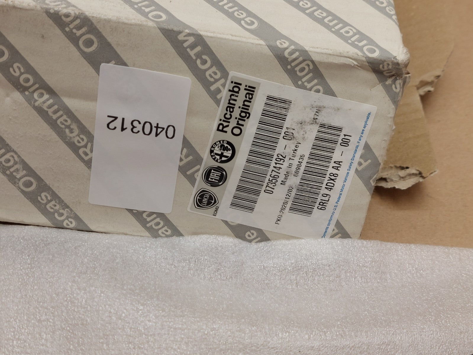 Fiat Tipo 356 357 Rear Left Windshield Cover Trim 2016-on 735674192 Genuine NEW