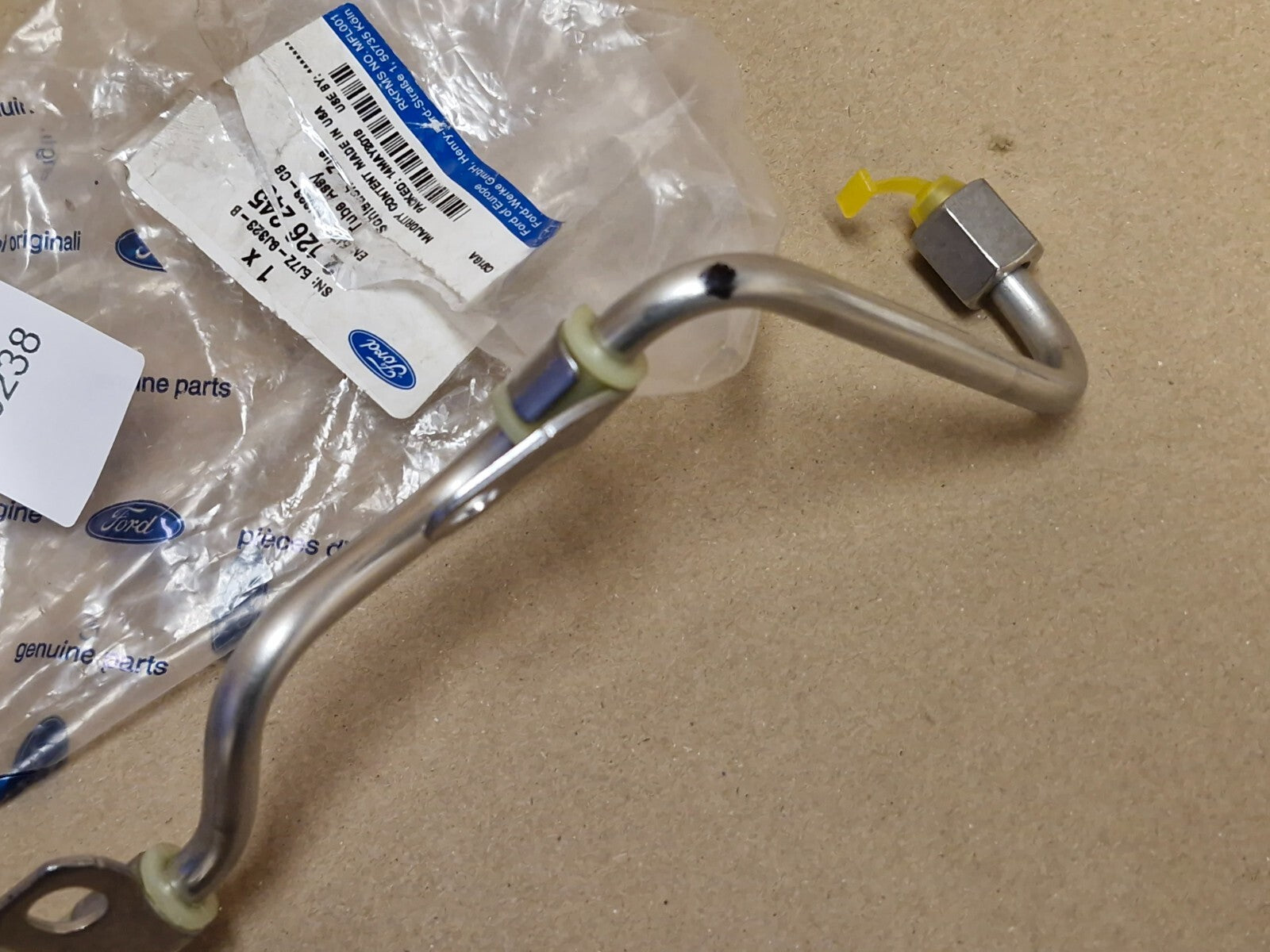 Ford Focus Mk3 2.3 EcoBoost Petrol Fuel Injector Hose Tube 2018 2126245 Genuine