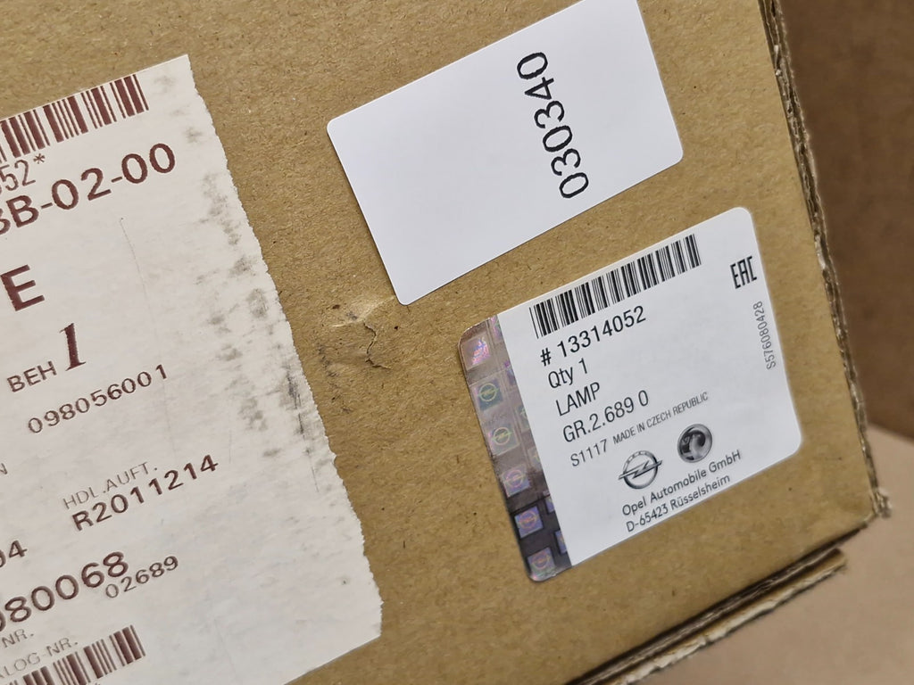 Vauxhall Astra J Rear Left Passenger Taillight 2009-2018 13314052 Genuine NEW