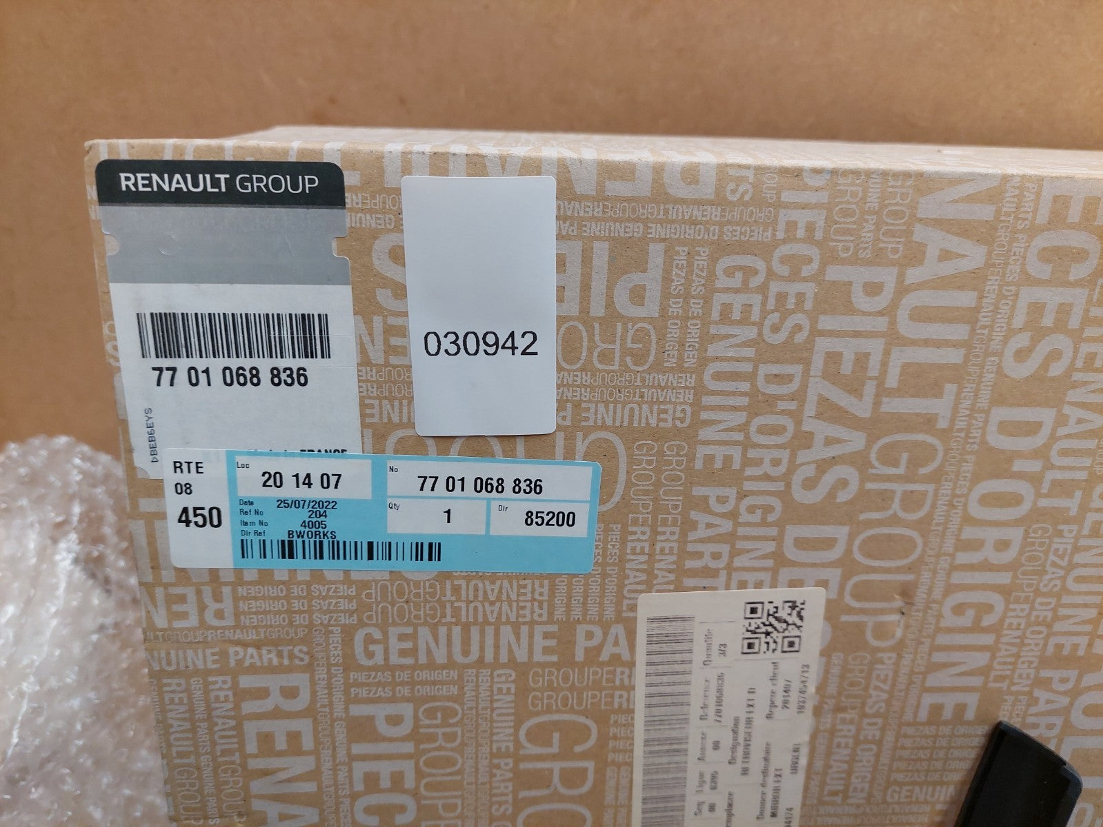 Renault Kangoo Mk2 Right Wing Mirror 2013-2021 7701068836 Genuine NEW