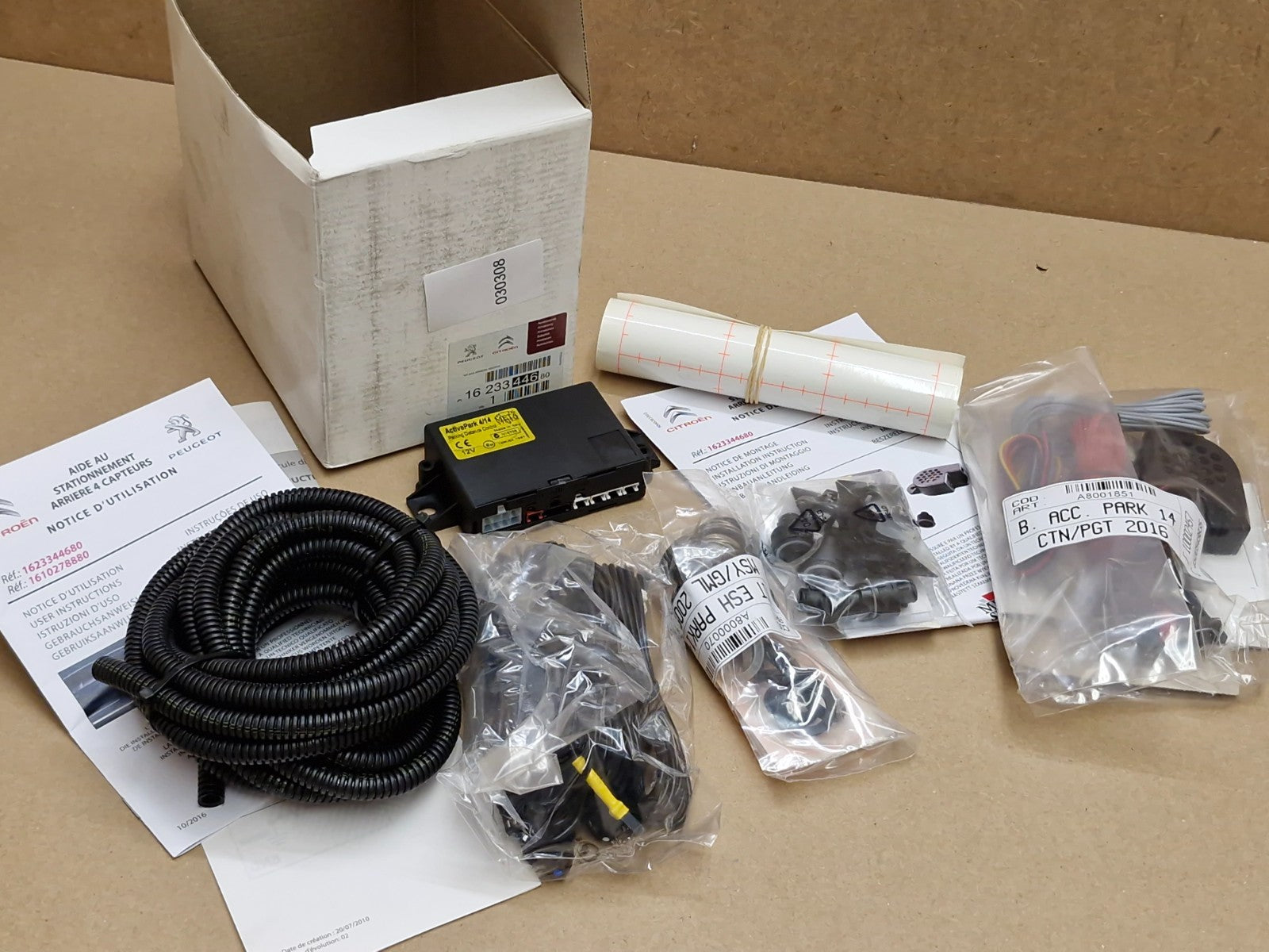 PSA Citroen Peugeot Parking Sensor Kit 1623344680 Genuine Jumpy Expert Cactus