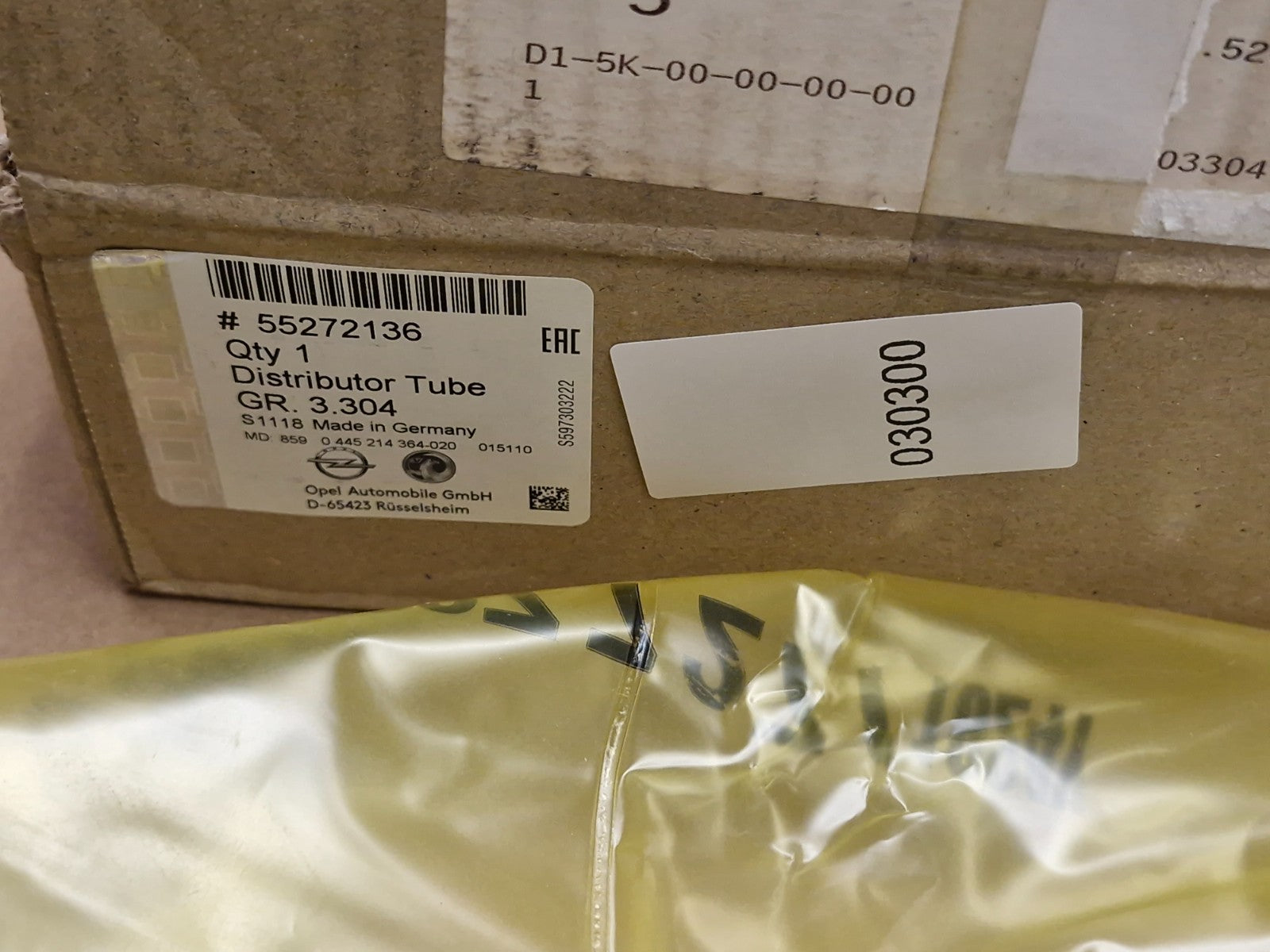 Vauxhall Corsa E Mk4 Fuel Injector Rail 1.3 CDTi 2014-on 55272136 Genuine NEW